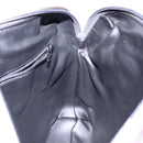 BALLY Hand Bag Leather Gray Gold Auth gh611-20