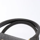 BALLY Hand Bag Leather Gray Gold Auth gh611-14