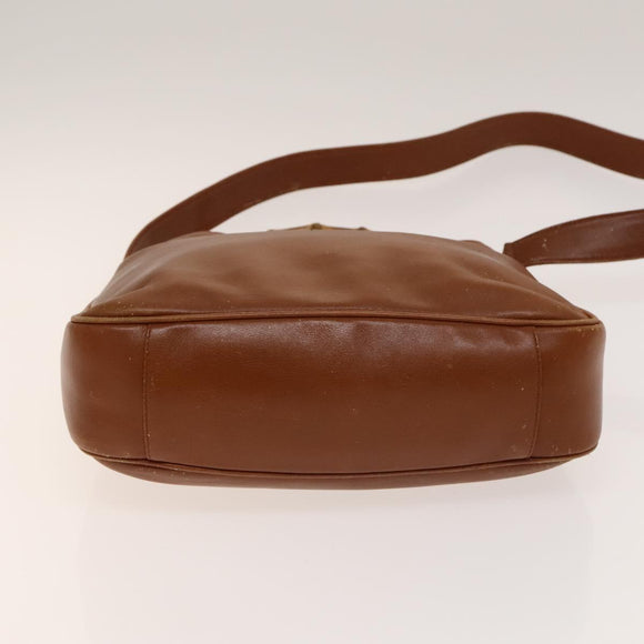 GUCCI Bamboo Hand Bag Leather 2way Brown Gold 001 2113 1638 Auth gh612