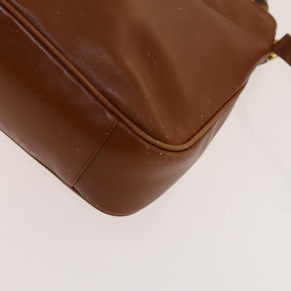 GUCCI Bamboo Hand Bag Leather 2way Brown Gold 001 2113 1638 Auth gh612