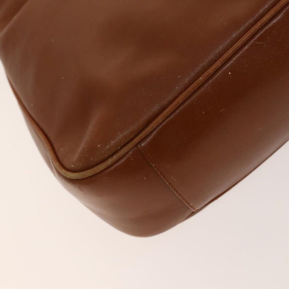 GUCCI Bamboo Hand Bag Leather 2way Brown Gold 001 2113 1638 Auth gh612