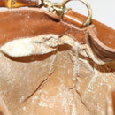 GUCCI Bamboo Hand Bag Leather 2way Brown Gold 001 2113 1638 Auth gh612-19