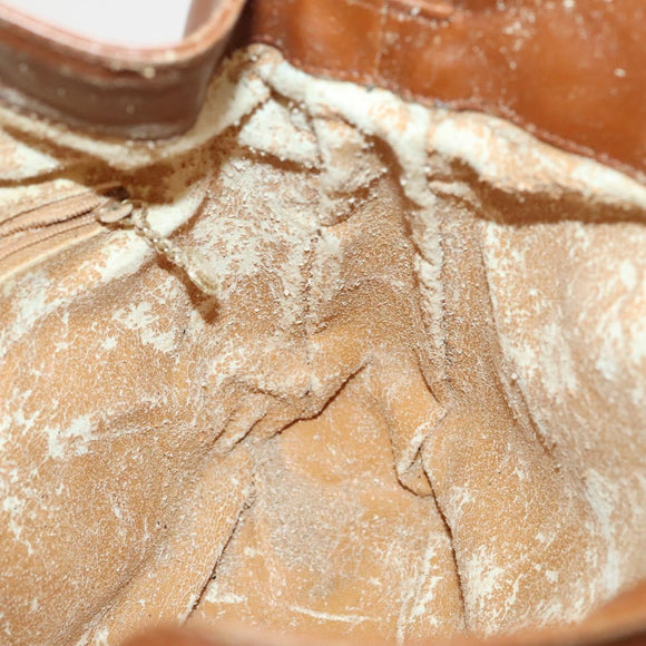 GUCCI Bamboo Hand Bag Leather 2way Brown Gold 001 2113 1638 Auth gh612