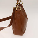 GUCCI Bamboo Hand Bag Leather 2way Brown Gold 001 2113 1638 Auth gh612-3