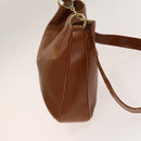 GUCCI Bamboo Hand Bag Leather 2way Brown Gold 001 2113 1638 Auth gh612-4