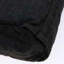 FENDI Zucca Canvas Tote Bag Black Silver Auth gh617-16