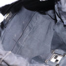 FENDI Zucca Canvas Tote Bag Black Silver Auth gh617-11