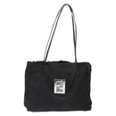FENDI Zucca Canvas Tote Bag Black Silver Auth gh617-13