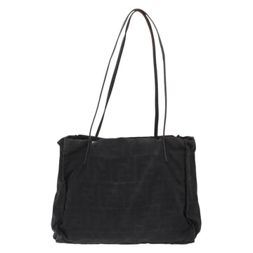 FENDI Zucca Canvas Tote Bag Black Silver Auth gh617 - 0