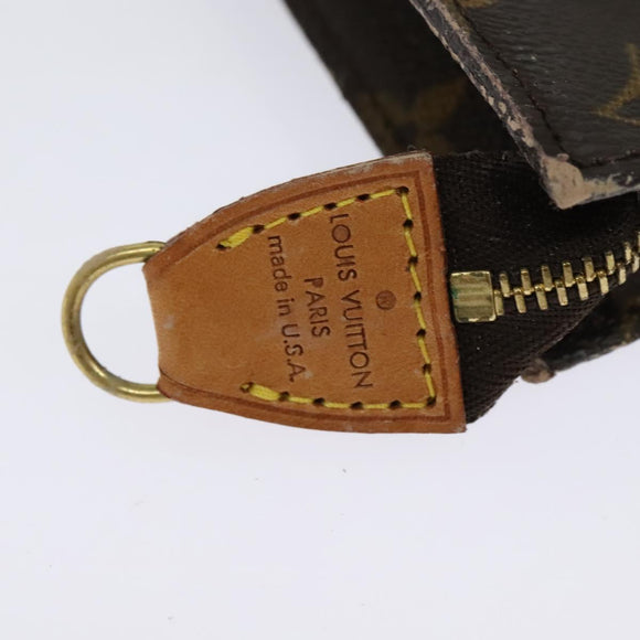 LOUIS VUITTON Monogram Bucket GM Accessory Pouch LV Auth gh618