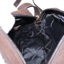 Salvatore Ferragamo Vala Shoulder Bag Suede Brown Gold Auth gh619-19