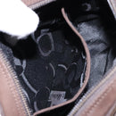 Salvatore Ferragamo Vala Shoulder Bag Suede Brown Gold Auth gh619-21