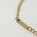 Salvatore Ferragamo Vala Chain Shoulder Bag Leather Navy Gold Auth gh620-9