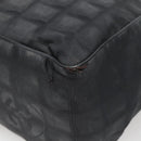 CHANEL New Travel line Tote Bag Nylon Black CC Auth gh623-15