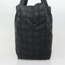 CHANEL New Travel line Tote Bag Nylon Black CC Auth gh623-4