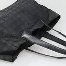 CHANEL New Travel line Tote Bag Nylon Black CC Auth gh623-6