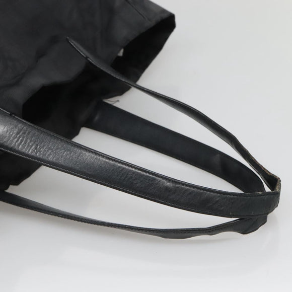 CHANEL New Travel line Tote Bag Nylon Black CC Auth gh623