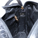 Salvatore Ferragamo Vala Shoulder Bag Leather Black Gold Auth gh626-19