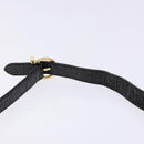 Salvatore Ferragamo Vala Shoulder Bag Leather Black Gold Auth gh626-8