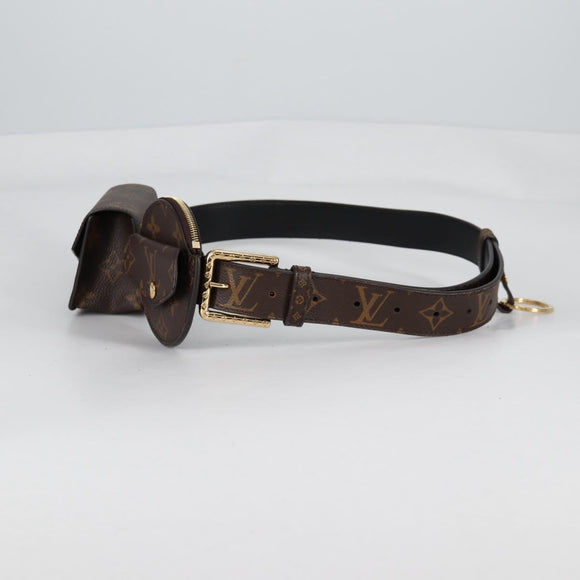LOUIS VUITTON Monogram Ceinture Daily Multi Pocket Belt M0236 LV Auth gh628M