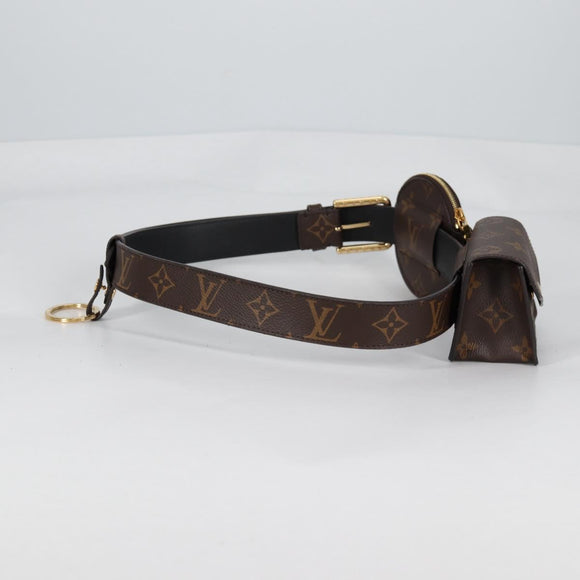 LOUIS VUITTON Monogram Ceinture Daily Multi Pocket Belt M0236 LV Auth gh628M