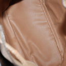 CELINE Macadam Canvas Shoulder Bag PVC Leather Brown Auth gh633-16