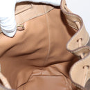 CELINE Macadam Canvas Shoulder Bag PVC Leather Brown Auth gh633-17