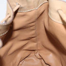 CELINE Macadam Canvas Shoulder Bag PVC Leather Brown Auth gh633-18