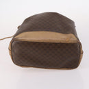 CELINE Macadam Canvas Shoulder Bag PVC Leather Brown Auth gh633-9