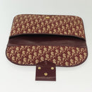 Christian Dior Trotter Canvas Clutch Bag Brown Gold Auth gh634-13