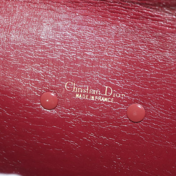 Christian Dior Trotter Canvas Clutch Bag Brown Gold Auth gh634