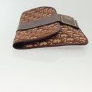 Christian Dior Trotter Canvas Clutch Bag Brown Gold Auth gh634-5