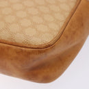 CELINE Macadam Canvas Hand Bag PVC Beige Gold Auth gh636-13