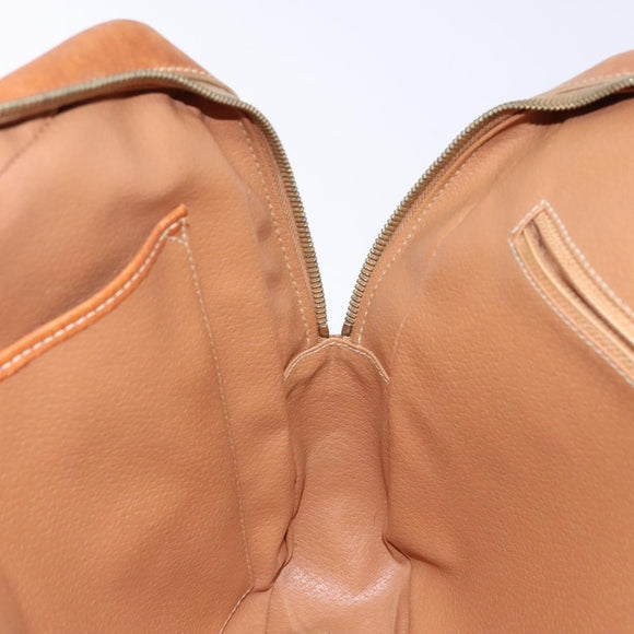 CELINE Macadam Canvas Hand Bag PVC Beige Gold Auth gh636