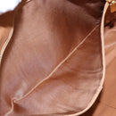 CELINE Macadam Canvas Hand Bag PVC Beige Gold Auth gh636-20