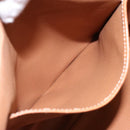 CELINE Macadam Canvas Hand Bag PVC Beige Gold Auth gh636-21