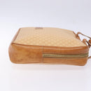 CELINE Macadam Canvas Hand Bag PVC Beige Gold Auth gh636-4