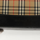 Burberrys Nova Check Shoulder Bag Canvas Leather Beige Gold Auth gh639-17