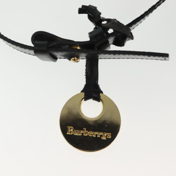 Burberrys Nova Check Shoulder Bag Canvas Leather Beige Gold Auth gh639