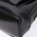 GUCCI Bamboo Shoulder Bag Patent leather Black Gold Auth gh652-8
