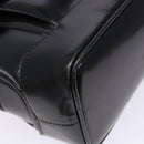 GUCCI Bamboo Shoulder Bag Patent leather Black Gold Auth gh652-15