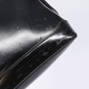 GUCCI Bamboo Shoulder Bag Patent leather Black Gold Auth gh652-9