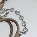 Miu Miu Matelasse Hand Bag Leather 2way Pink Silver Auth gh653-15