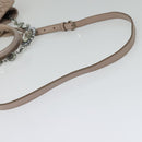 Miu Miu Matelasse Hand Bag Leather 2way Pink Silver Auth gh653-10