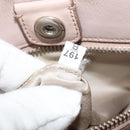 Miu Miu Matelasse Hand Bag Leather 2way Pink Silver Auth gh653-12