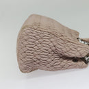Miu Miu Matelasse Hand Bag Leather 2way Pink Silver Auth gh653-4
