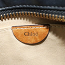 Chloe Shoulder Bag Leather Black Gold Auth gh654-17