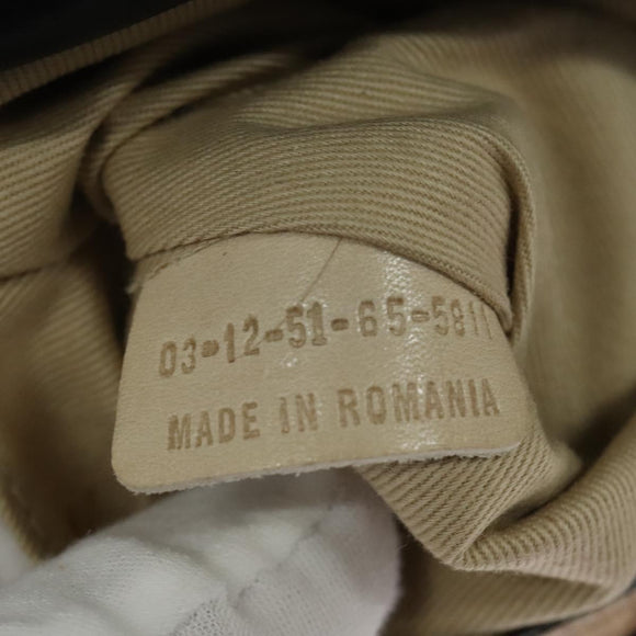 Chloe Shoulder Bag Leather Black Gold Auth gh654