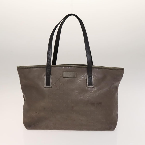 GUCCI GG Canvas Shoulder Bag 2 Set Beige Silver Auth gh661