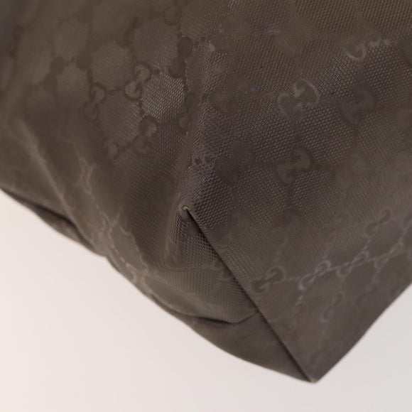 GUCCI GG Canvas Shoulder Bag 2Set Beige Silver Auth gh661